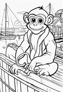 Monkey in Dock